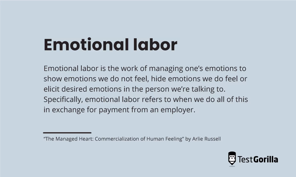 Is emotional labor being used incorrectly?