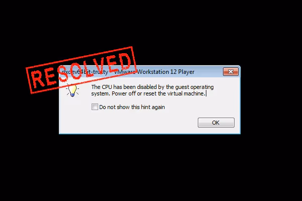 What if a CPU is disabled by a guest operating system?