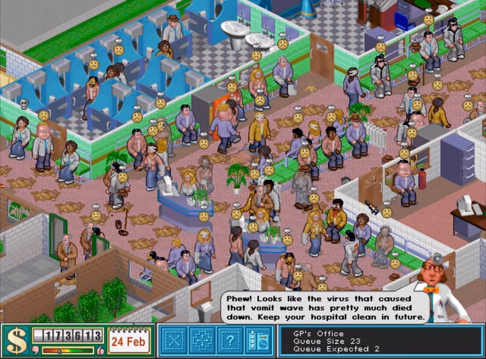 How do I play Theme Hospital?