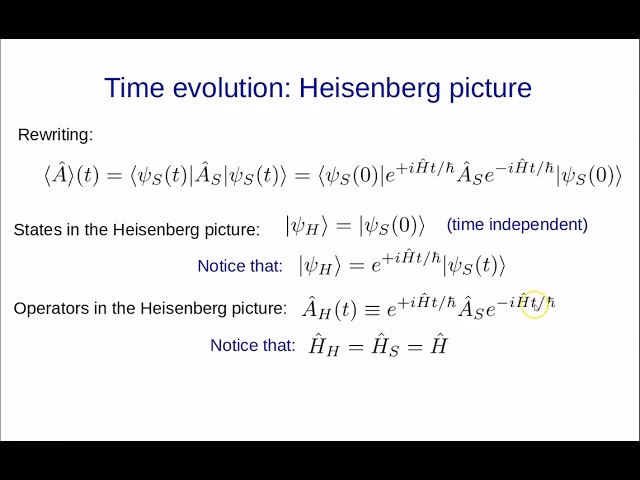 What is time evolution?