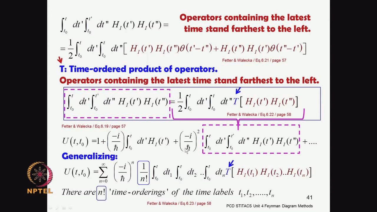 How does a time-orderer act on a product of 3 operators?