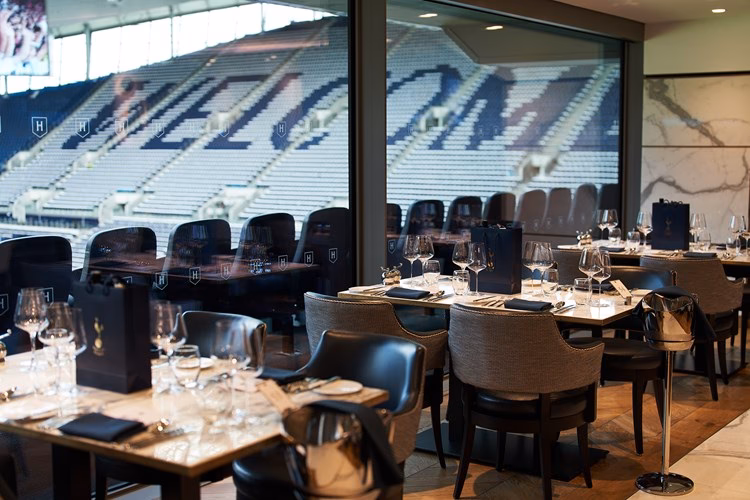 What is a premium dining experience at Tottenham Hotspur Stadium?