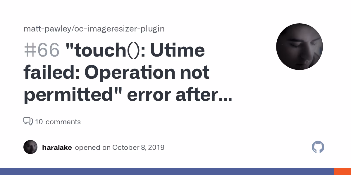Why did utime fail?