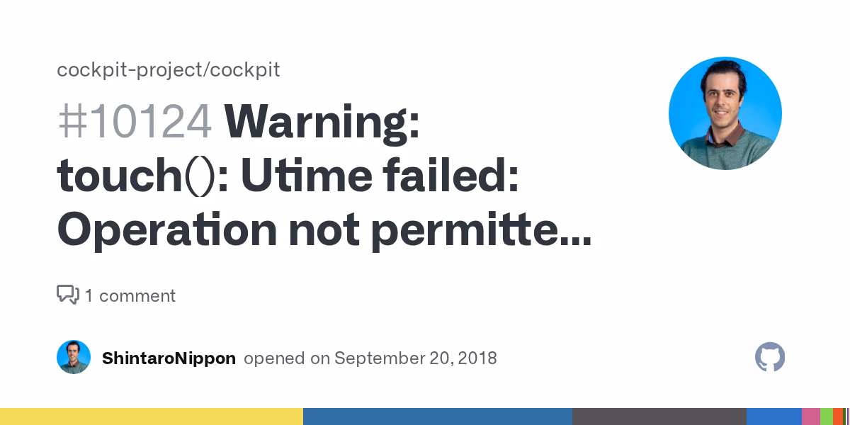 Why can't I change utime in PHP?