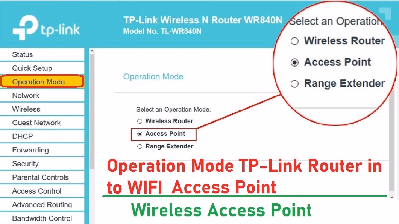 Do TP-Link routers work in access point (AP)?