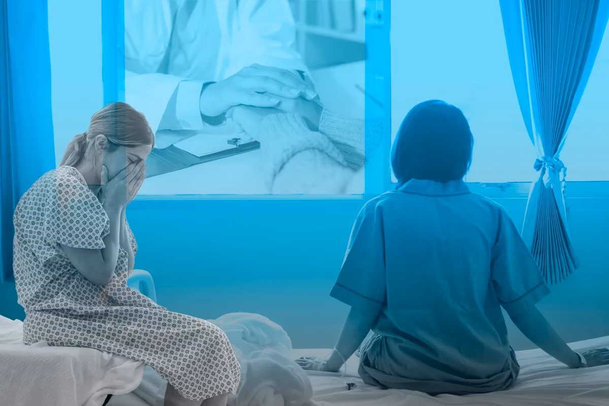 How long are people typically detained in psychiatric hospitals?