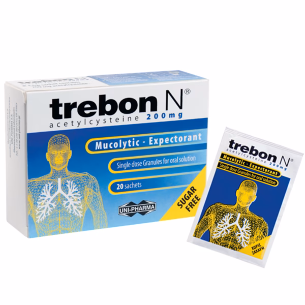 What is Trebon 200 mg powder for oral solution?