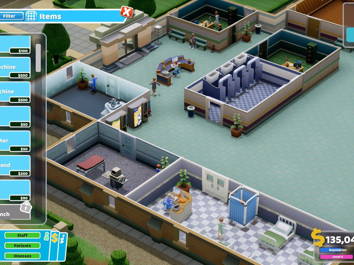 How many GB is two point hospital?