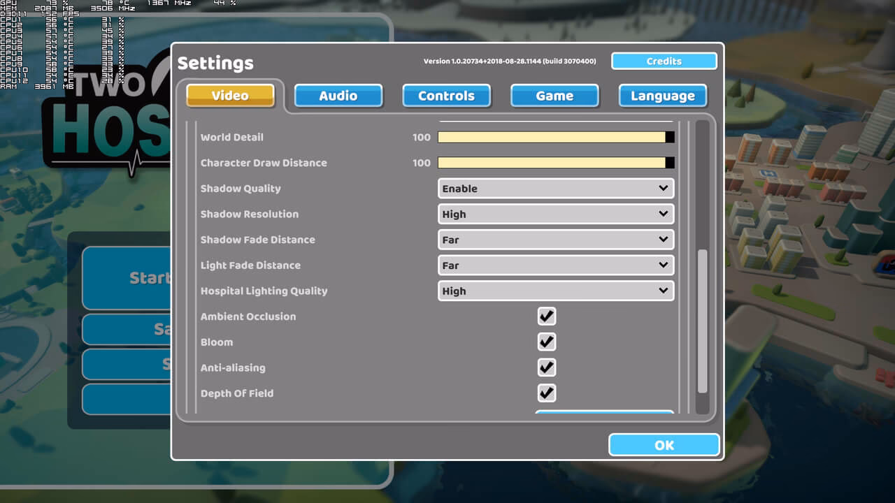 Can you run two point hospital?