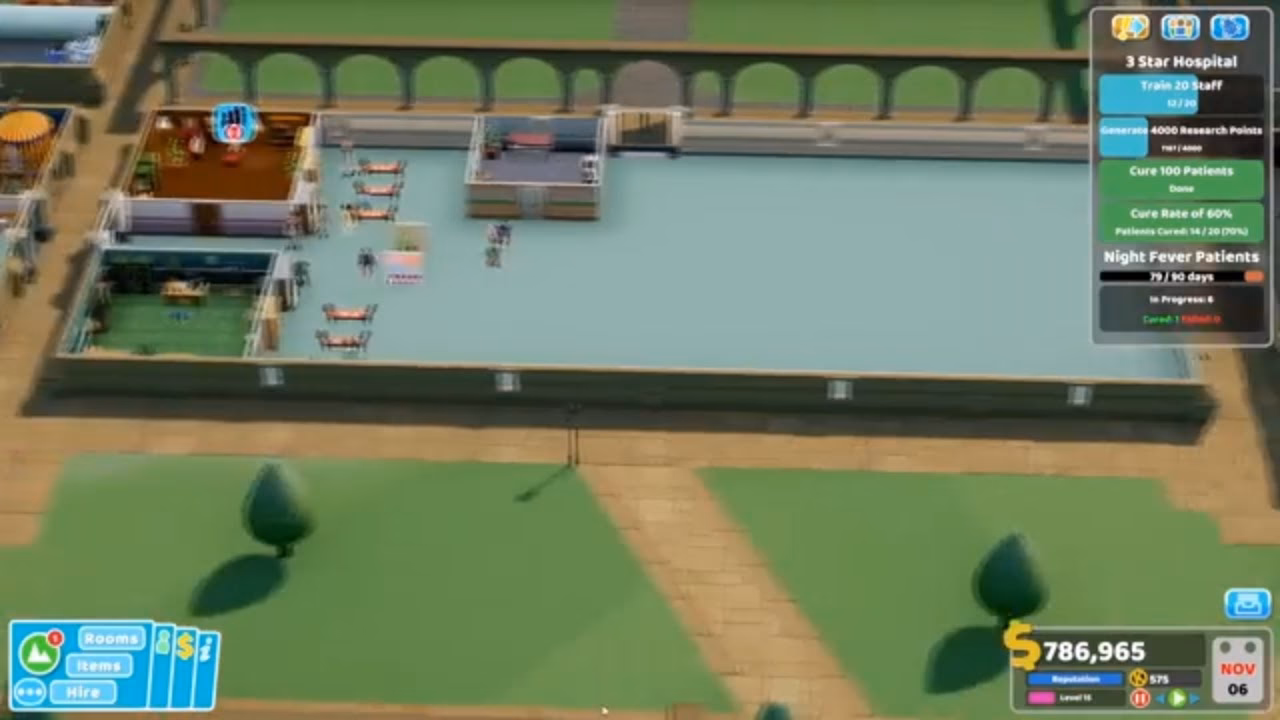 How to rotate items in two point hospital?