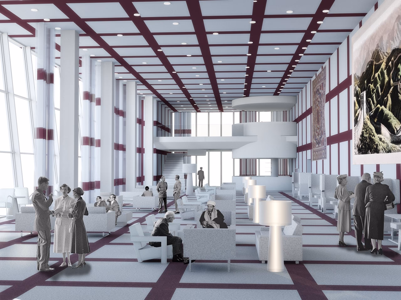 Where is the UN city located?