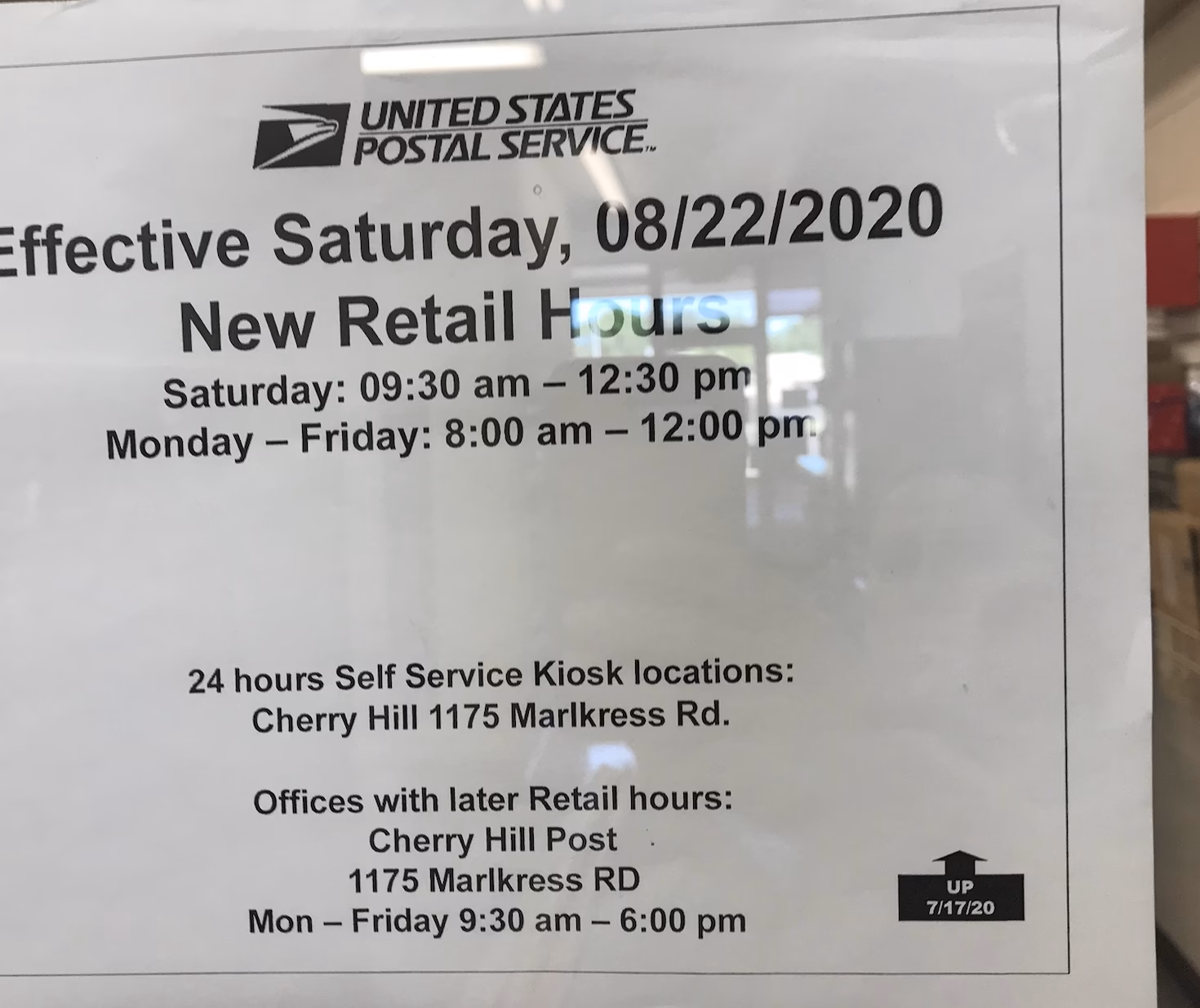 What are USPS holiday hours?