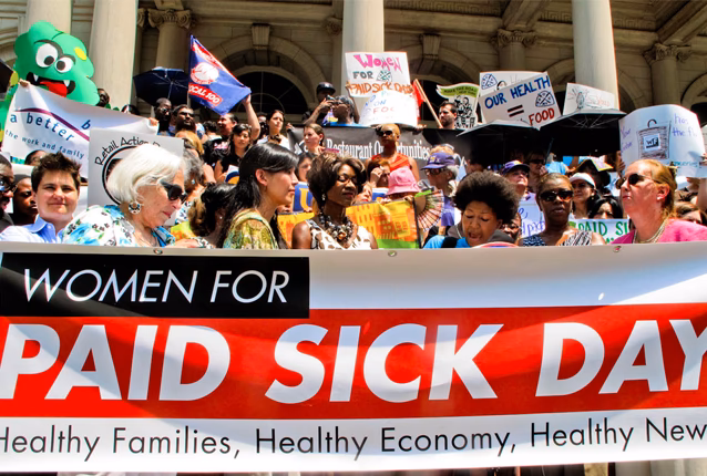Are women more likely to take sick leave?