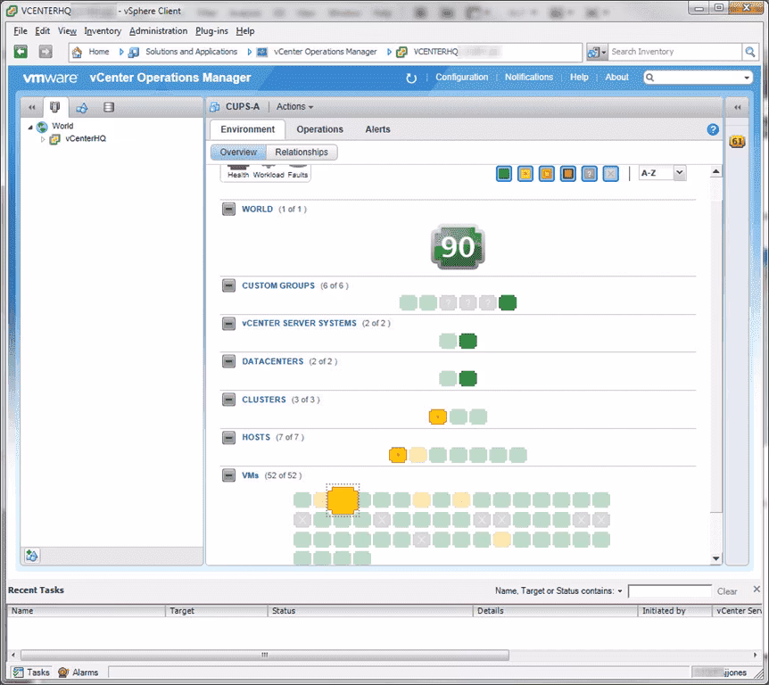 What is vCenter operations manager (vcops)?