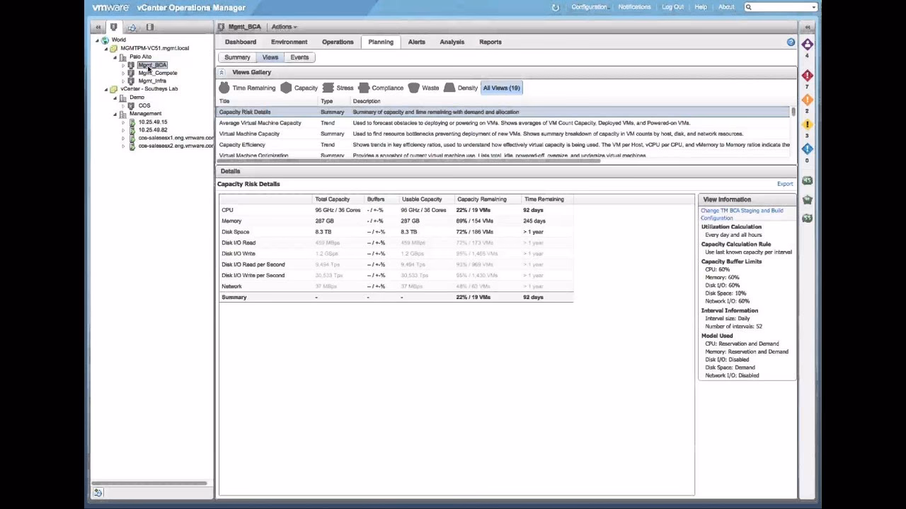 What is vCenter operations manager (vcops)?