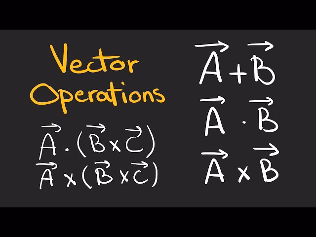 What are the three types of vector operations?