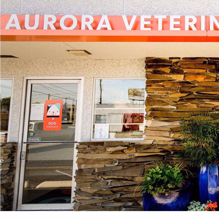 Who accredits Aurora animal clinic?