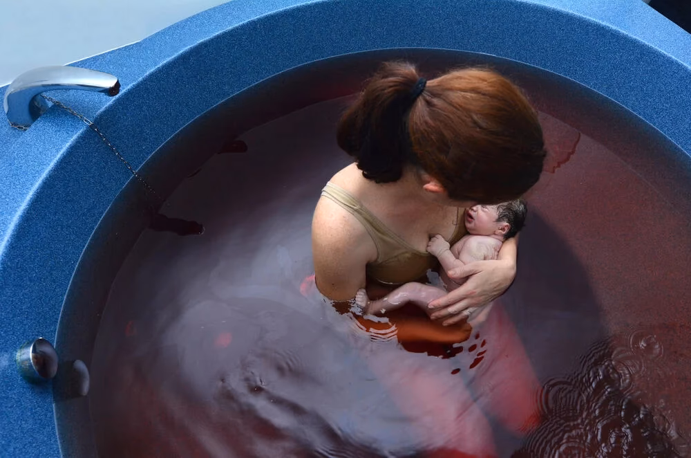 What is a water birth?