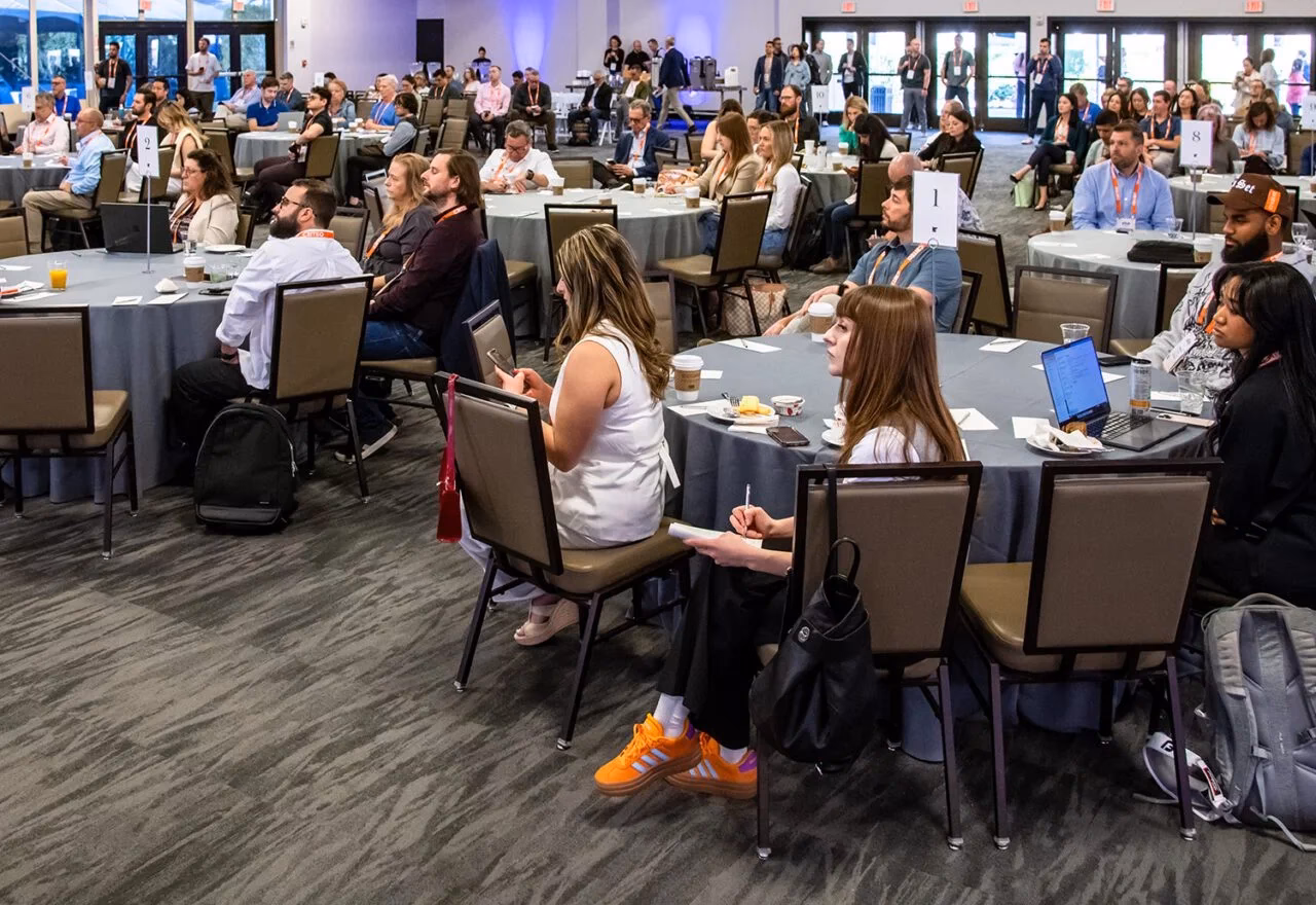 What should you do at a conference?