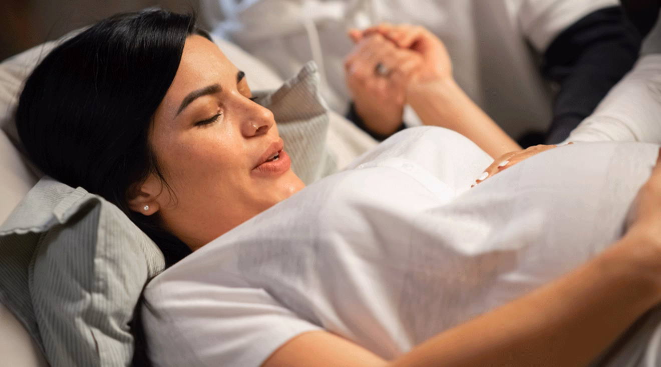 What happens if a woman pushes a baby?