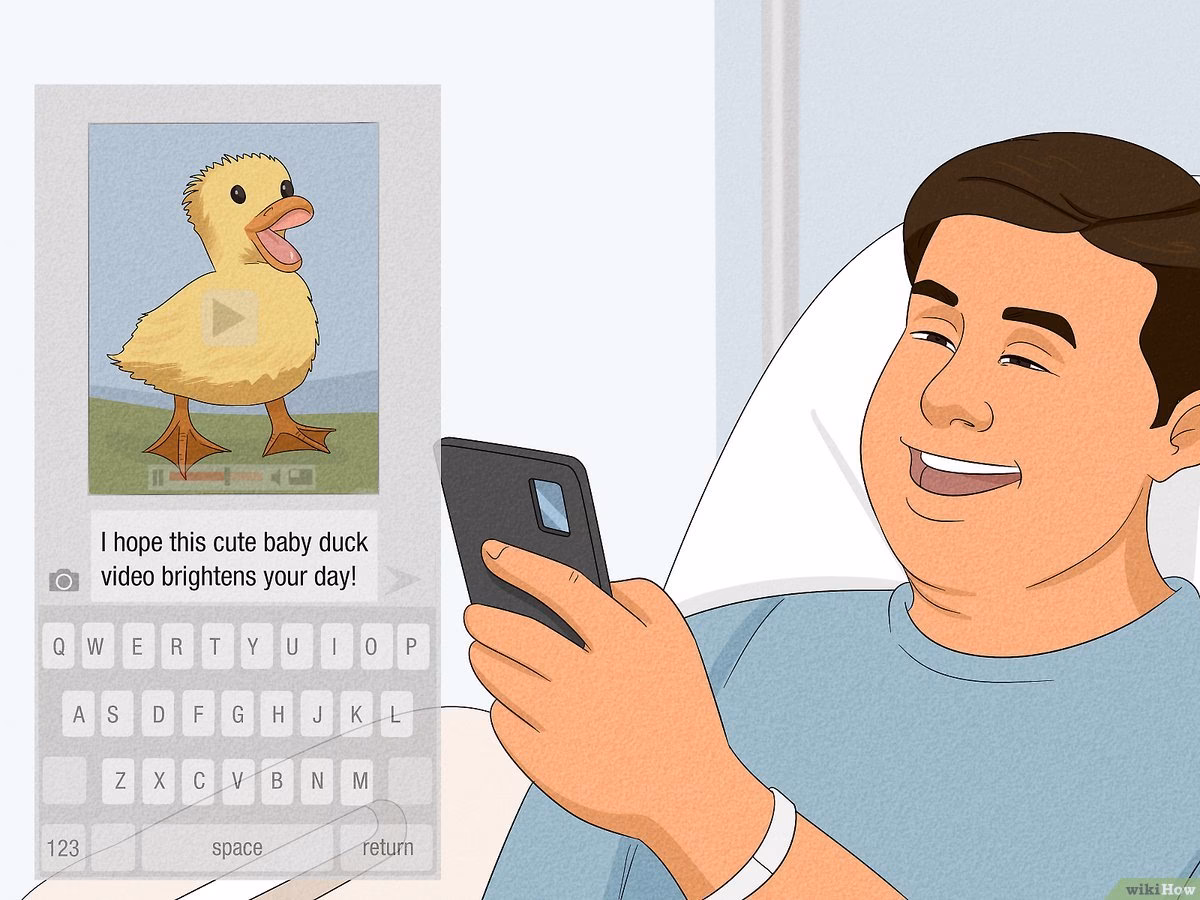 How do I support someone who is sick in the hospital?