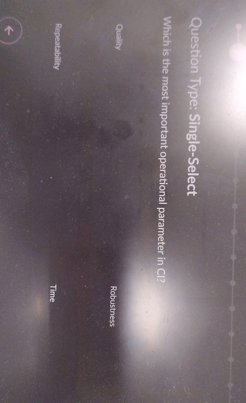 What is the most important operational parameter in continuous integration (CI)?