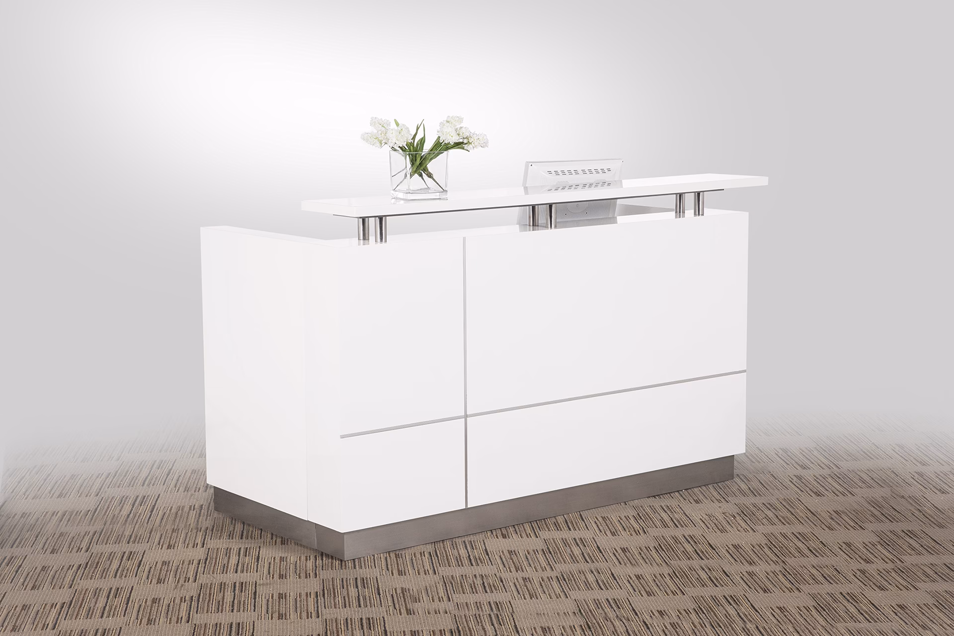 Are reception desks flat-packed for delivery?