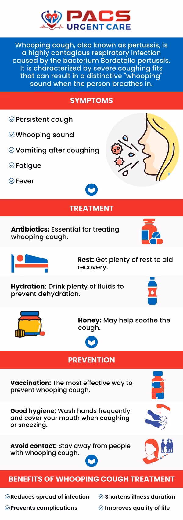 How long does it take to treat a whooping cough?