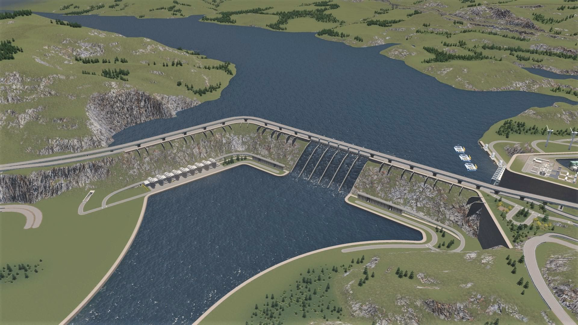 What happens if you place a hydro plant without strong water flow?