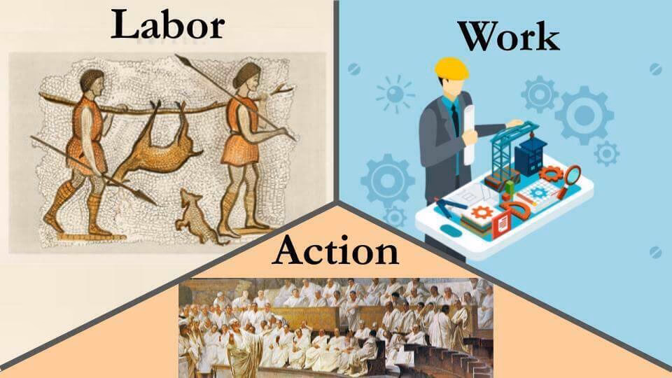 How are Arendt's and Friedmann's accounts of Labour compared?