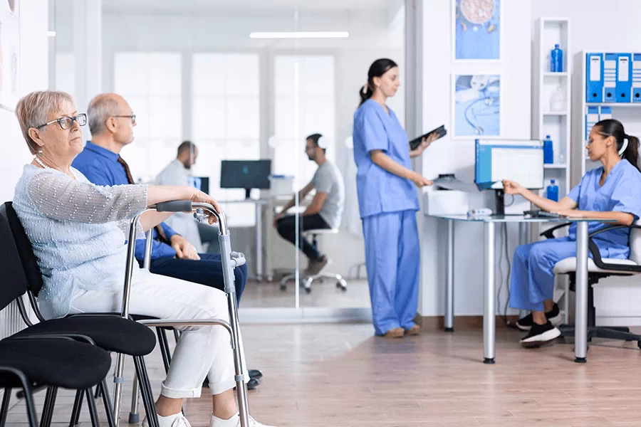 What are the benefits of working in a hospital?