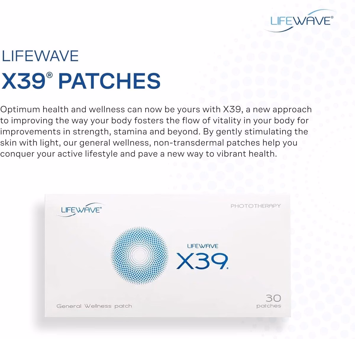 What is Lifewave X39 patch?