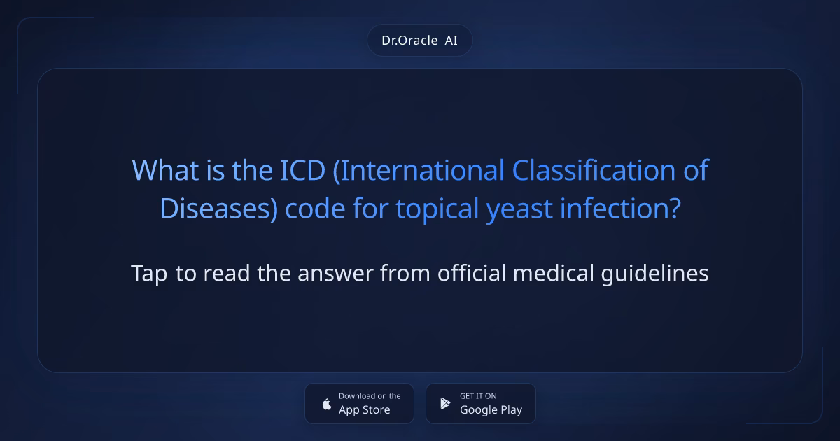 What is a common ICD code for oral thrush?