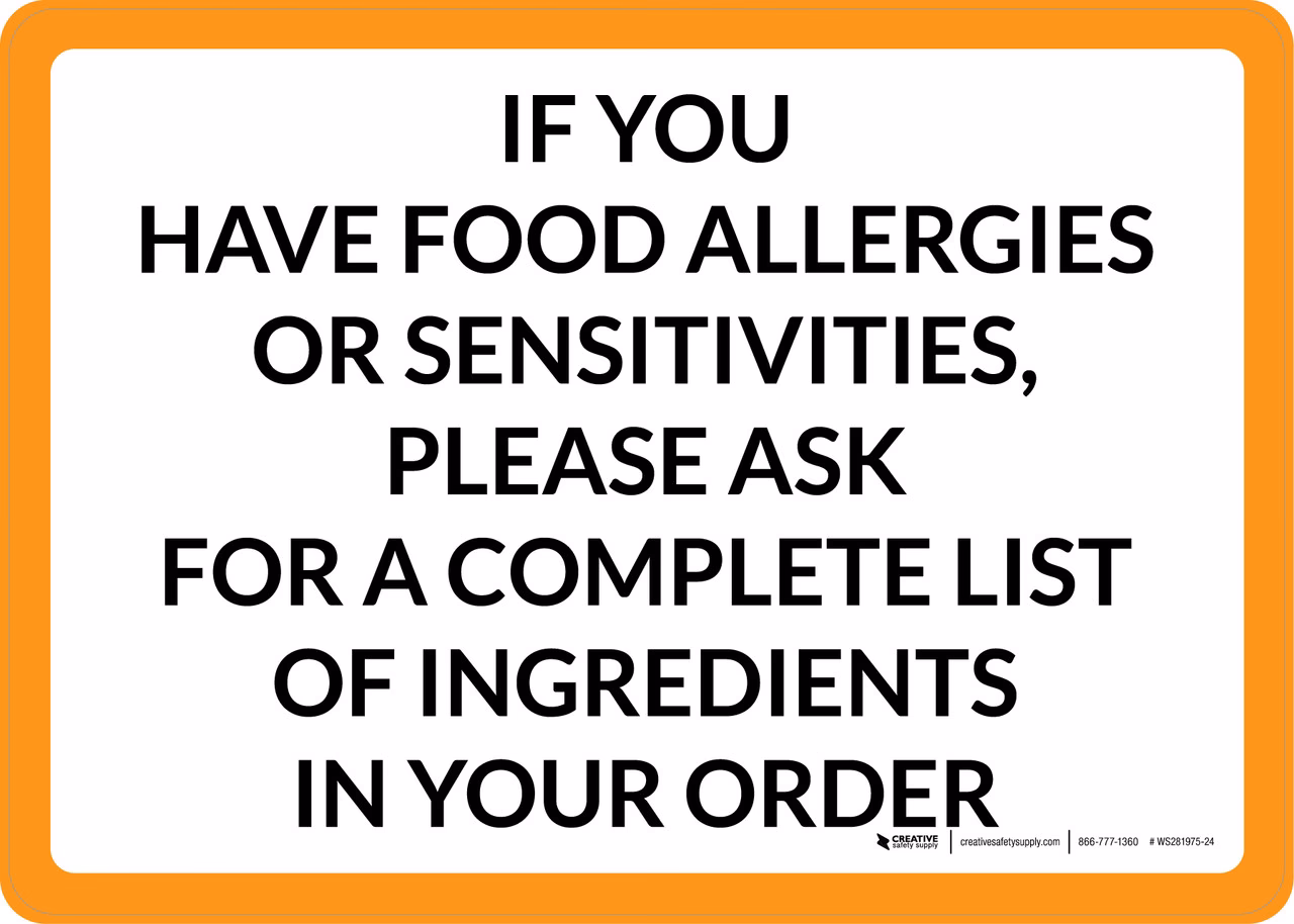 Should you ask about navigating life with food allergies?