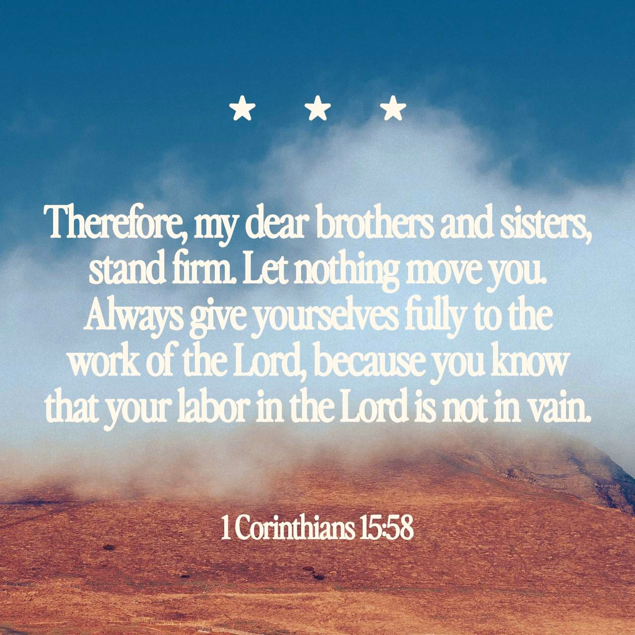 What does the Bible say about labor not being in vain?